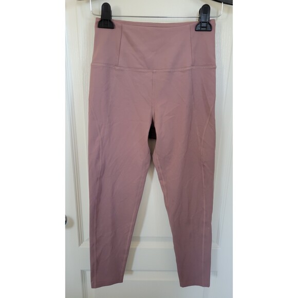 Girlfriend Collective Rose Quartz High Waist 7/8 Leggings - Picture 1 of 4